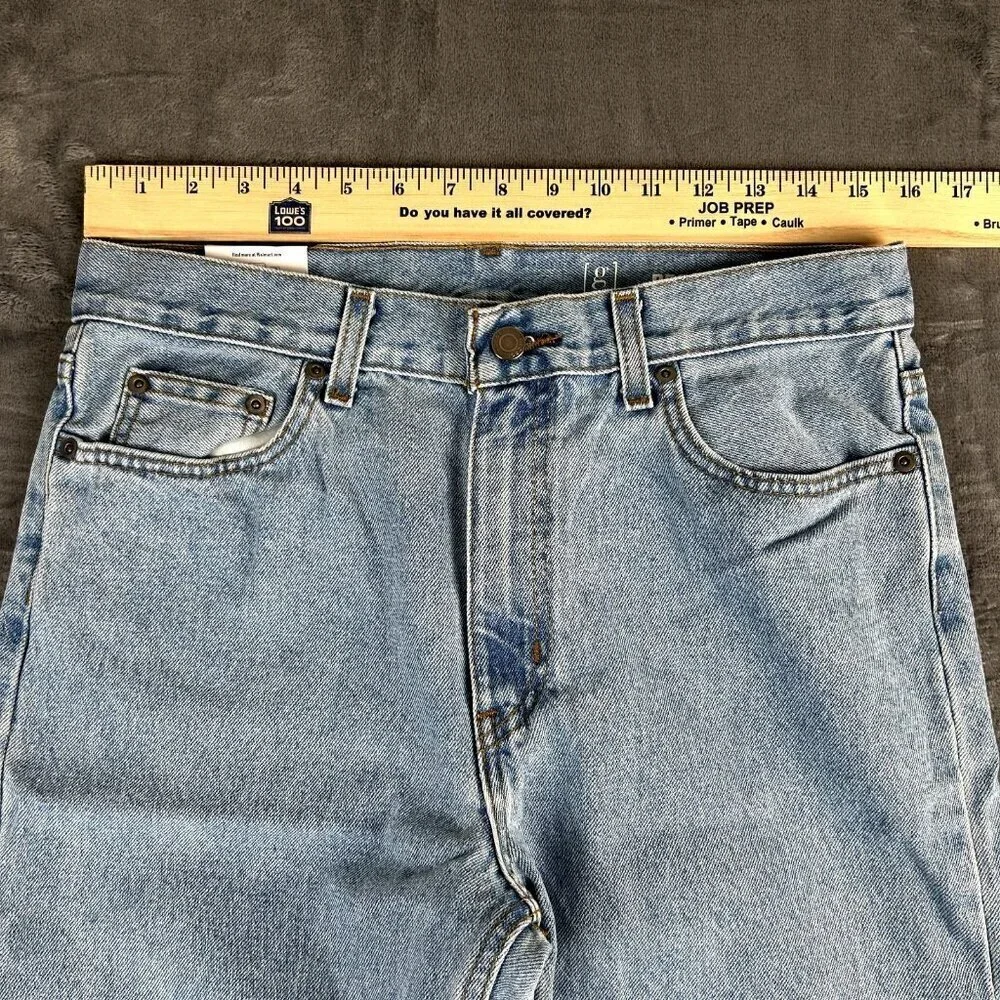 NWT George Men’s Regular Fit Straight Jeans Light Wash Size 31x30